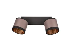 Trio Lighting Spotlights & Downlights-Davos Spotlight 2L E14 matt svart/greige Mattsvart,Gråbrun