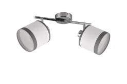 Trio Lighting Davos spotlight 2L E14 krom/hvit