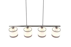 Trio Lighting Davos Taklampe 4L E14 Krom/Hvit