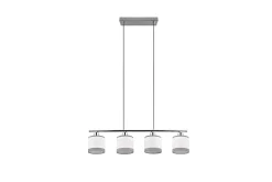 Trio Lighting Davos Taklampe 4L E14 Krom/Hvit
