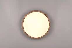 Trio Lighting Barnelampe|Taklampe-Doha LED plafond 45 cm kaffe brun