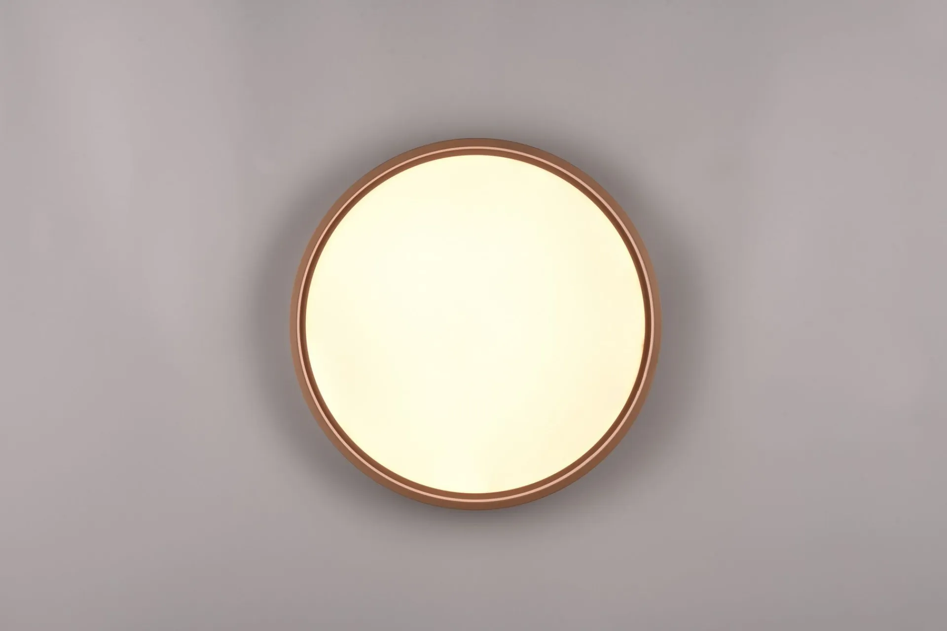 Trio Lighting Barnelampe|Taklampe-Doha LED plafond 45 cm kaffe brun
