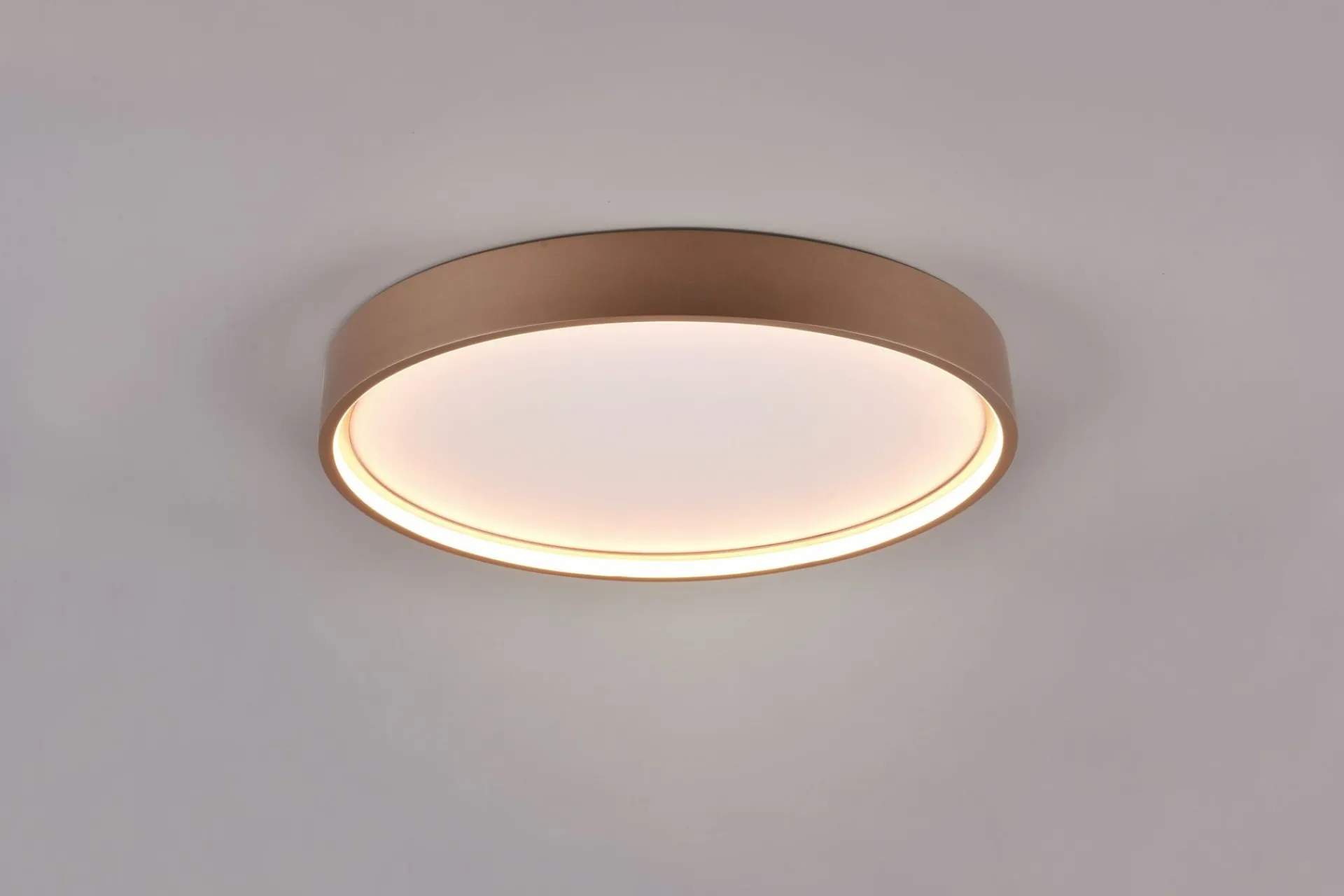 Trio Lighting Barnelampe|Taklampe-Doha LED plafond 45 cm kaffe brun