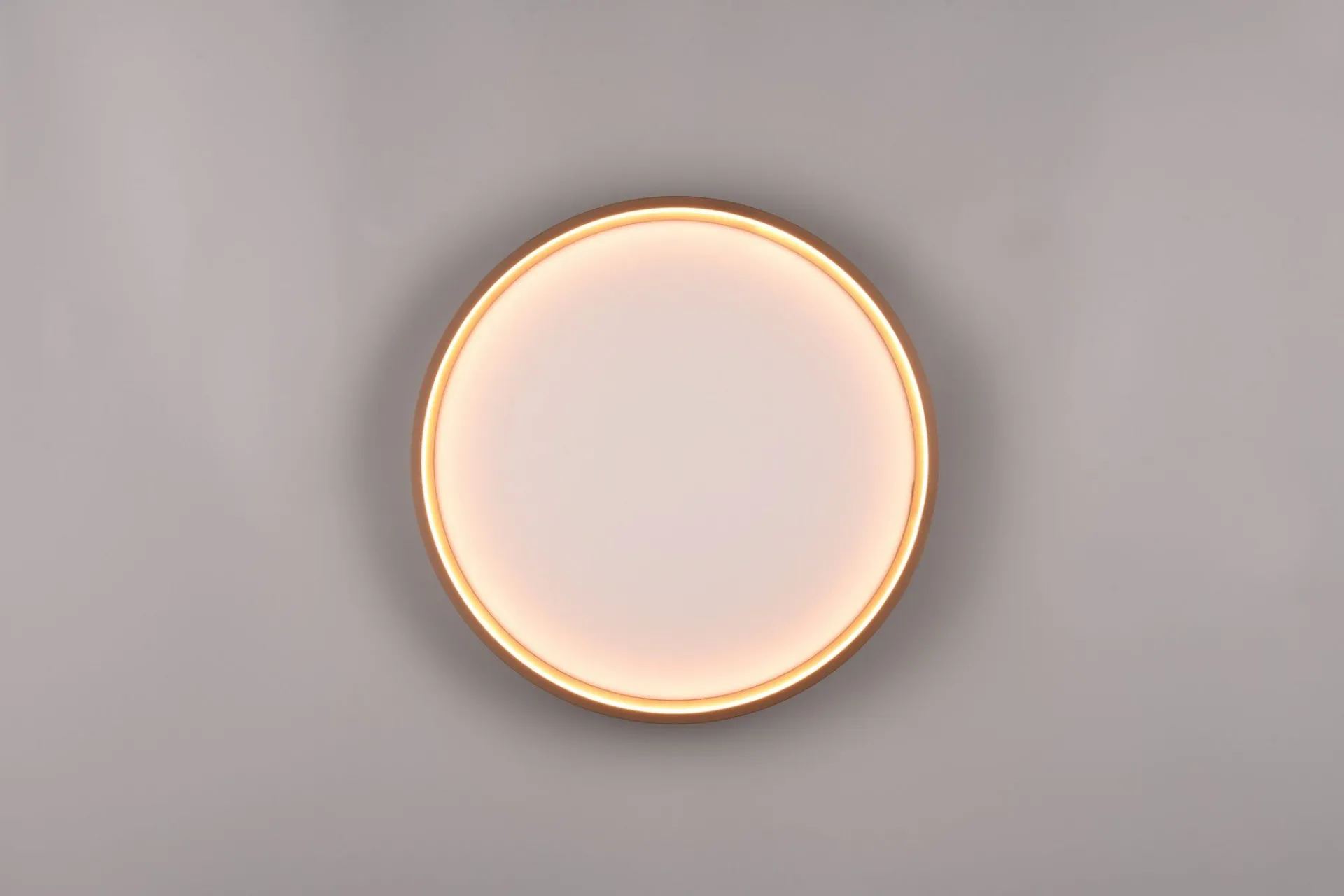 Trio Lighting Barnelampe|Taklampe-Doha LED plafond 45 cm kaffe brun