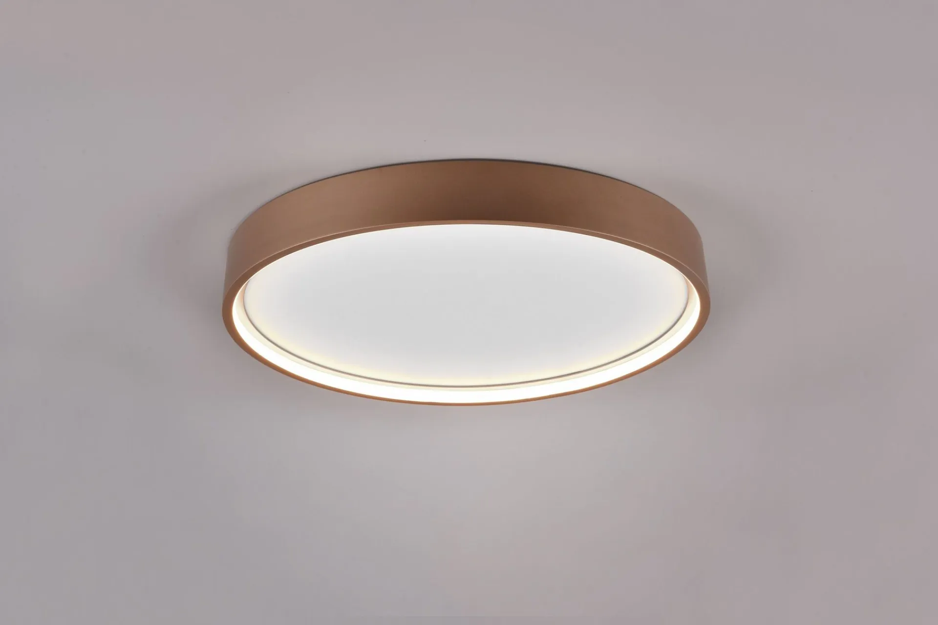 Trio Lighting Barnelampe|Taklampe-Doha LED plafond 45 cm kaffe brun