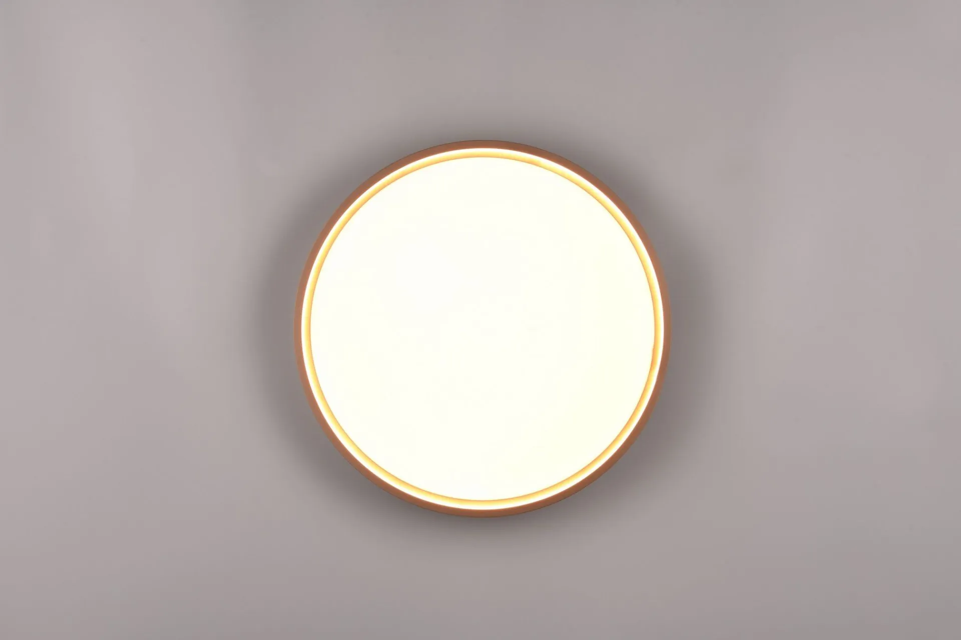 Trio Lighting Barnelampe|Taklampe-Doha LED plafond 45 cm kaffe brun