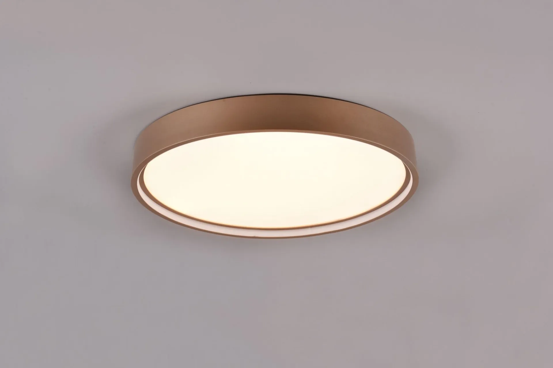 Trio Lighting Barnelampe|Taklampe-Doha LED plafond 45 cm kaffe brun
