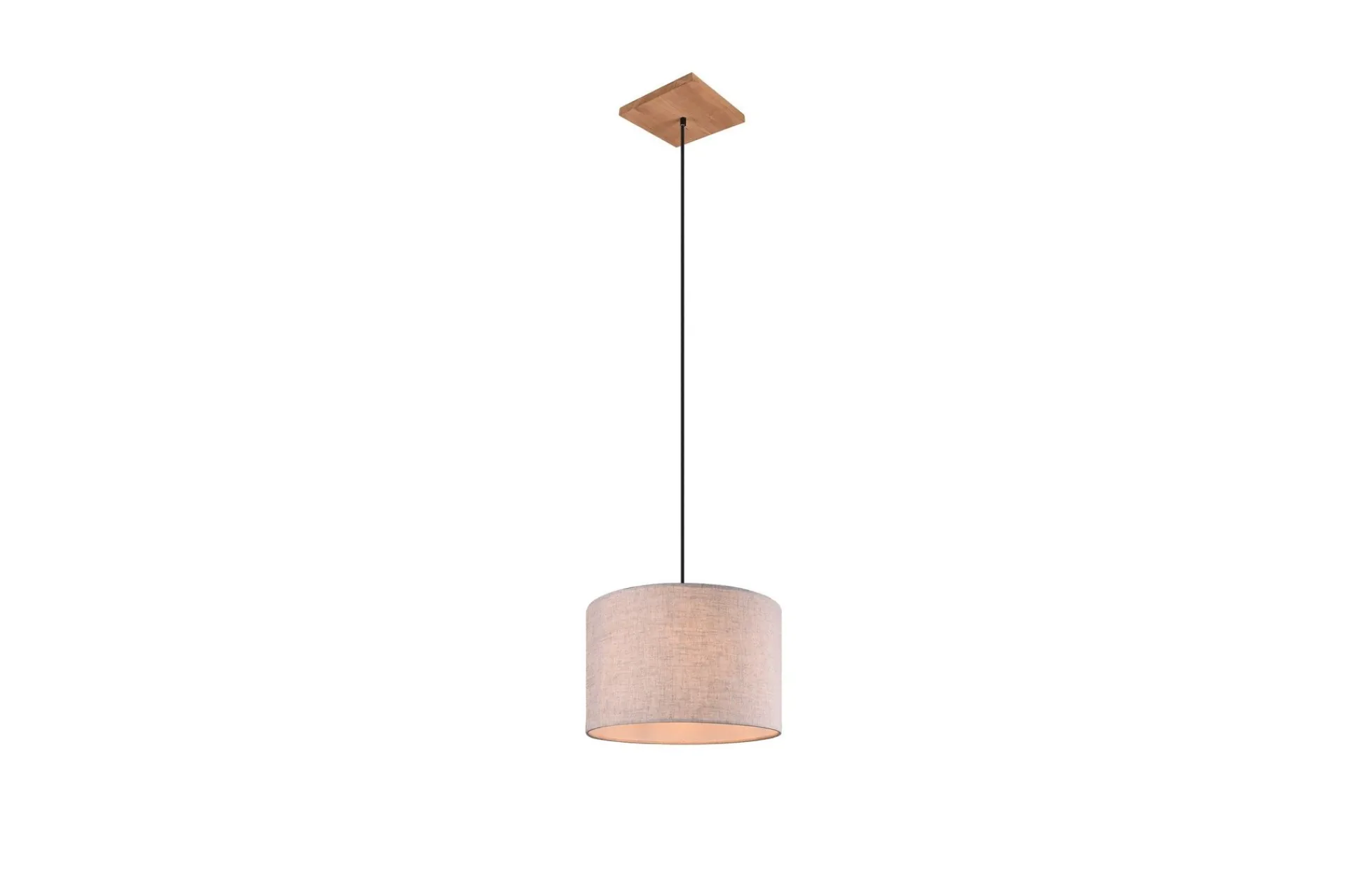 Trio Lighting Taklampe|Kjøkkenlampe-Elmau taklampe 1L E27 tre/ Beige
