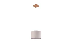 Trio Lighting Taklampe|Kjøkkenlampe-Elmau taklampe 1L E27 tre/ Beige