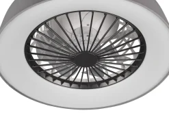 Trio Lighting Farsund LED tak-/veggvifte grå