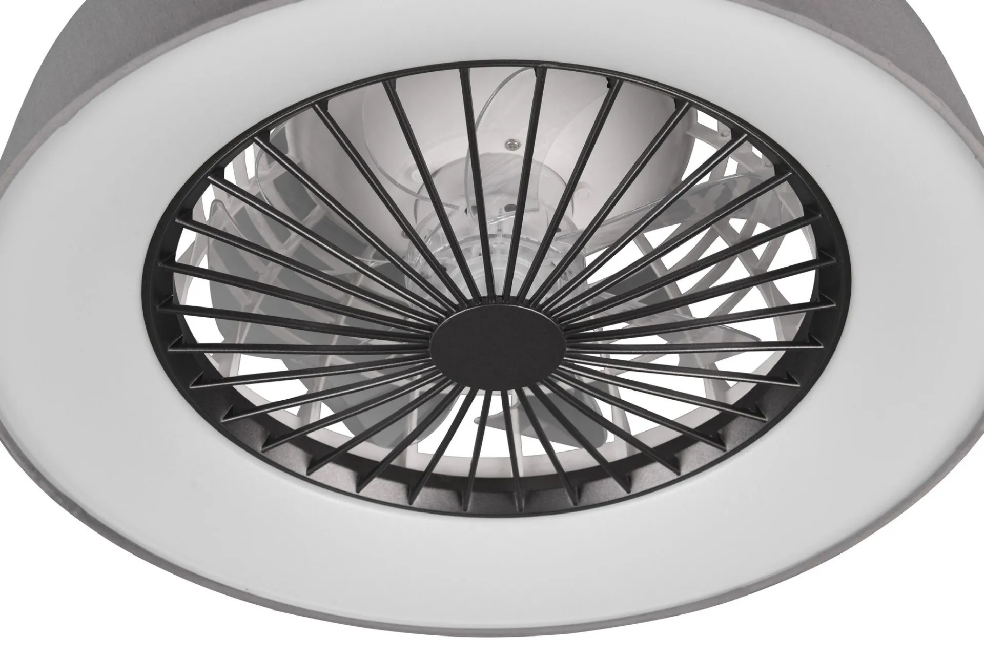 Trio Lighting Farsund LED tak-/veggvifte grå