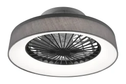 Trio Lighting Farsund LED tak-/veggvifte grå