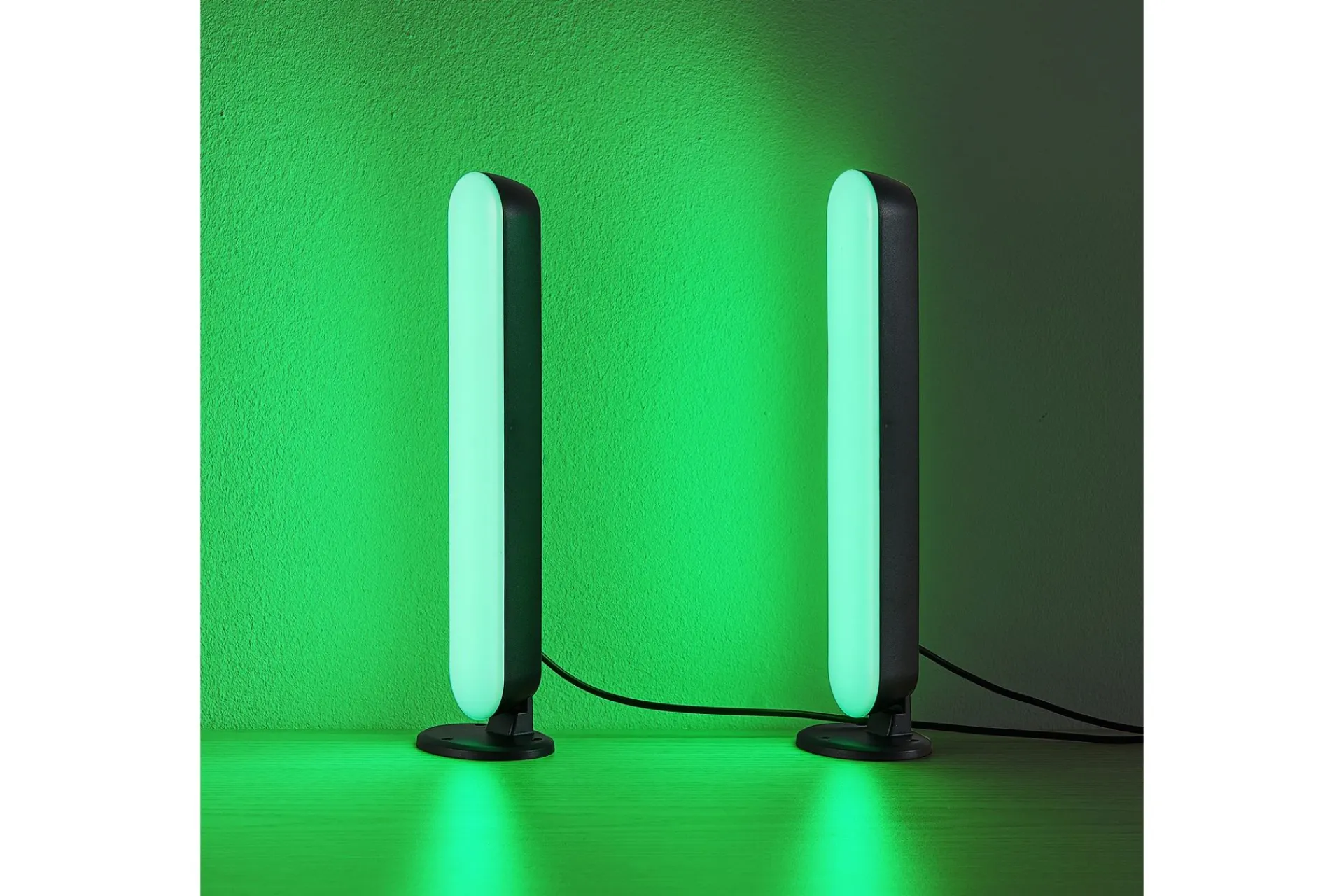 Trio Lighting Nattbordslampe|Bordlampe-Game LED Bordlampe 2-pack RGB Svart