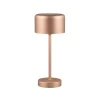Trio Lighting Nattbordslampe|Bordlampe-Jeff LED bordlampe kaffe brun oppladbar