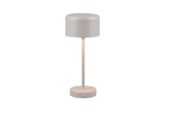 Trio Lighting Jeff LED Bordlampe grå oppladbar