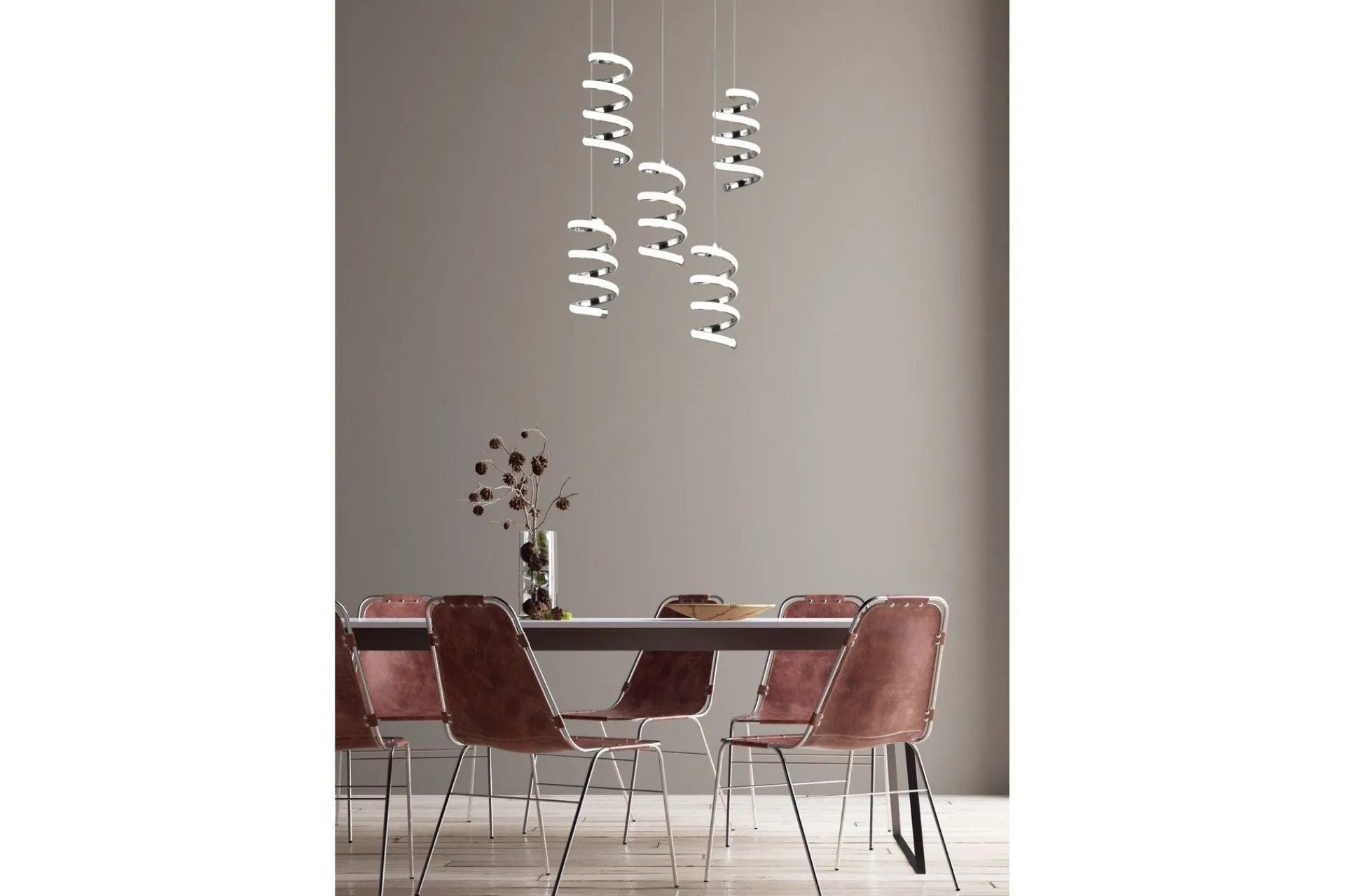 Trio Lighting Kjøkkenlampe-Laola LED Taklampe 5L 4000K Krom