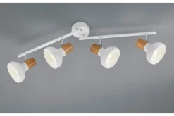 Trio Lighting Spotlights & Downlights-Latika spotlight 4L E14 matt hvit/tre Matt hvit,tre