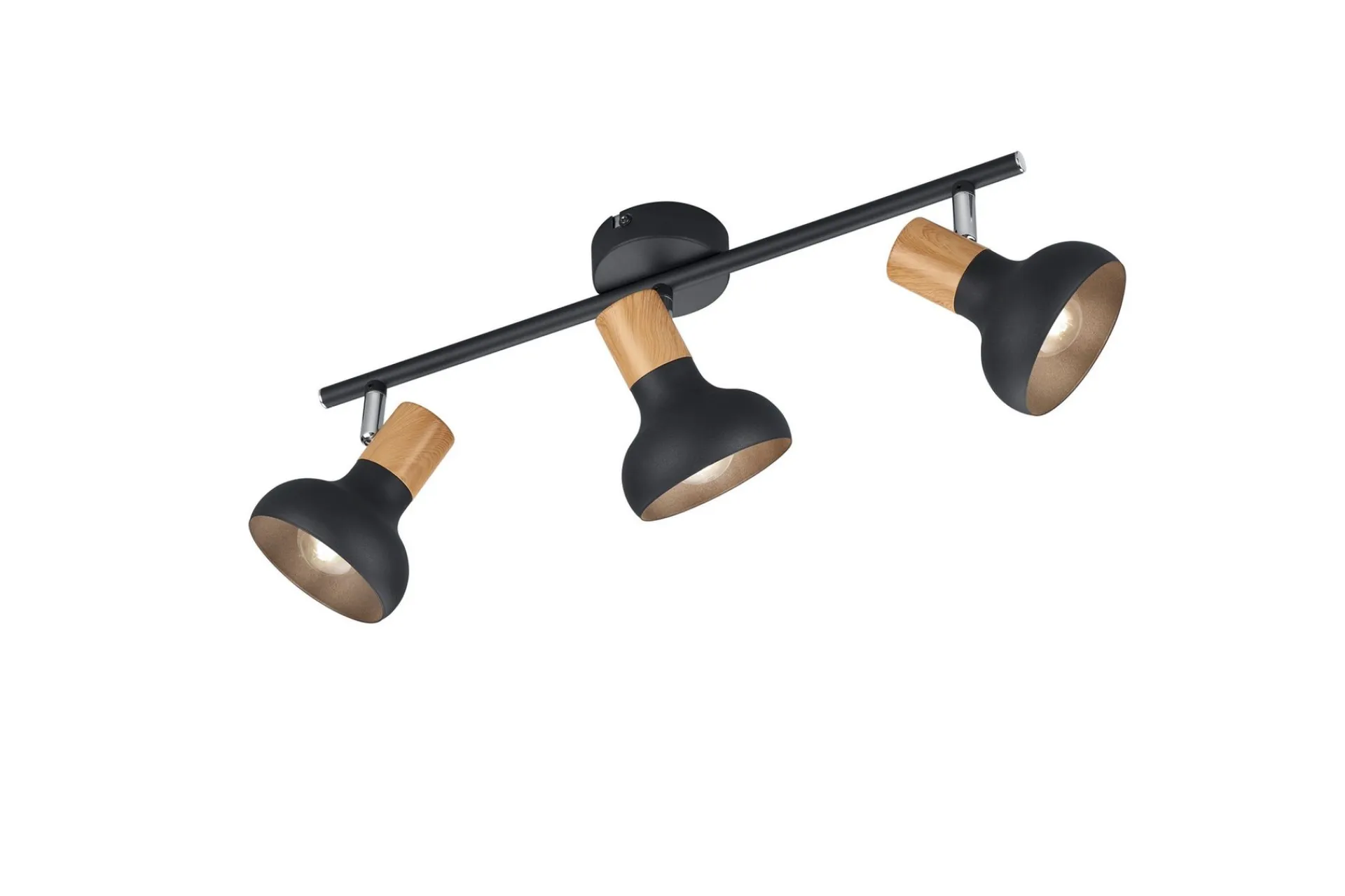 Trio Lighting Spotlights & Downlights-Latika Spotlight 3L E14 Matt Svart/Tre Mattsvart,tre