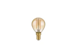 Trio Lighting Led-Belysning|Lyspærer-LK LED E14 filament kule 4W 400lm 2700K brun 3-trinn Amber