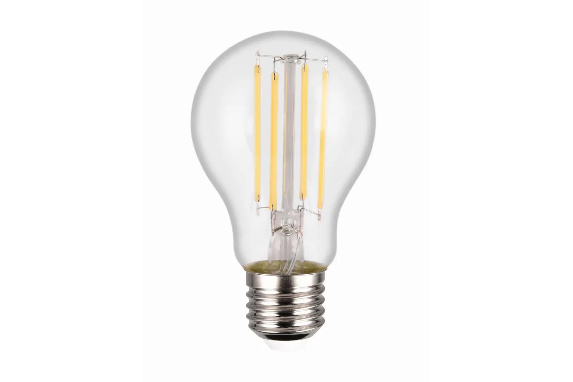 Trio Lighting Led-Belysning|Lyspærer-LK LED E27 Filament Classic 7W 806lm 4000K Transparent Dimmer Klar Glass
