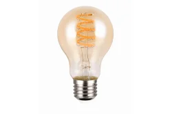 Trio Lighting Led-Belysning|Lyspærer-LK LED E27 filament classic 7W 400lm 1800K switch dimmer Brun