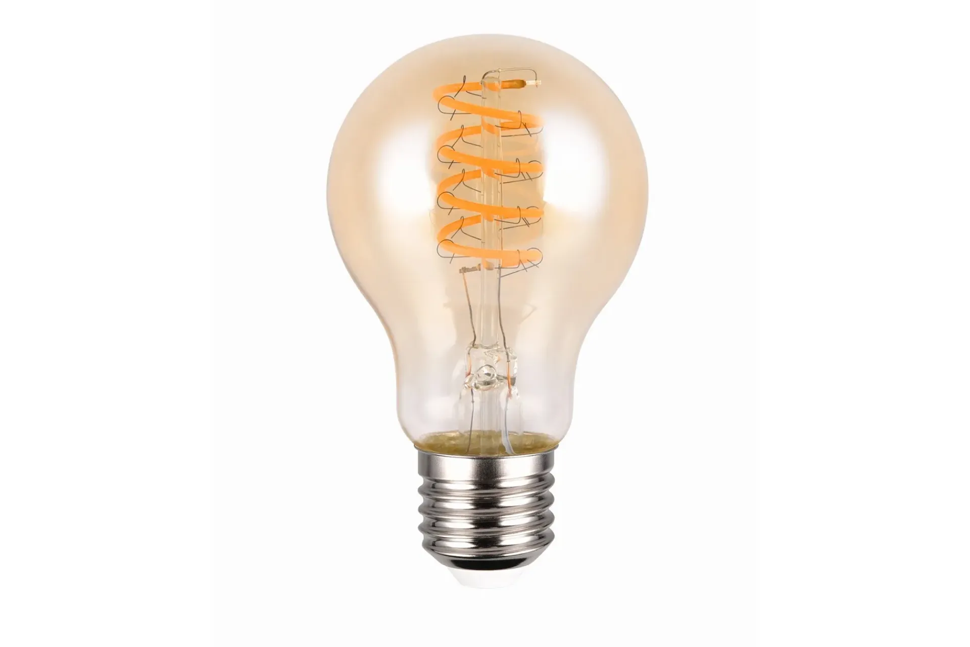 Trio Lighting Led-Belysning|Lyspærer-LK LED E27 filament classic 7W 400lm 1800K switch dimmer Brun