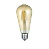 Trio Lighting Led-Belysning|Lyspærer-LK LED E27 filament industrial 6W 420lm 2700K brun