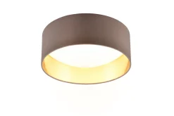 Trio Lighting Barnelampe|Taklampe-Locarno LED plafond 28 cm greige Gråbrun