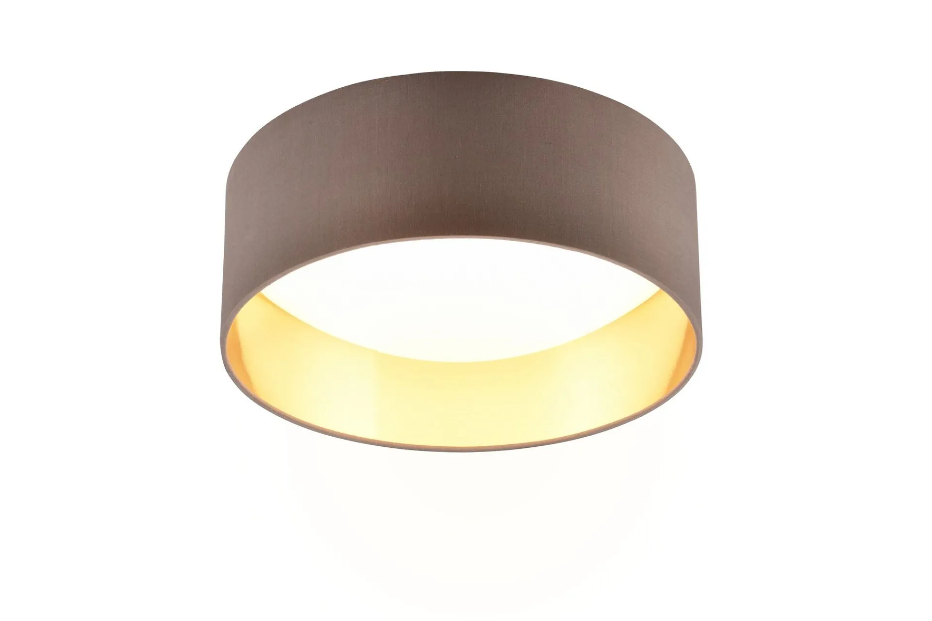 Trio Lighting Barnelampe|Taklampe-Locarno LED plafond 28 cm greige Gråbrun