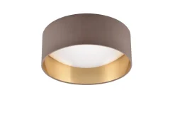Trio Lighting Barnelampe|Taklampe-Locarno LED plafond 28 cm greige Gråbrun