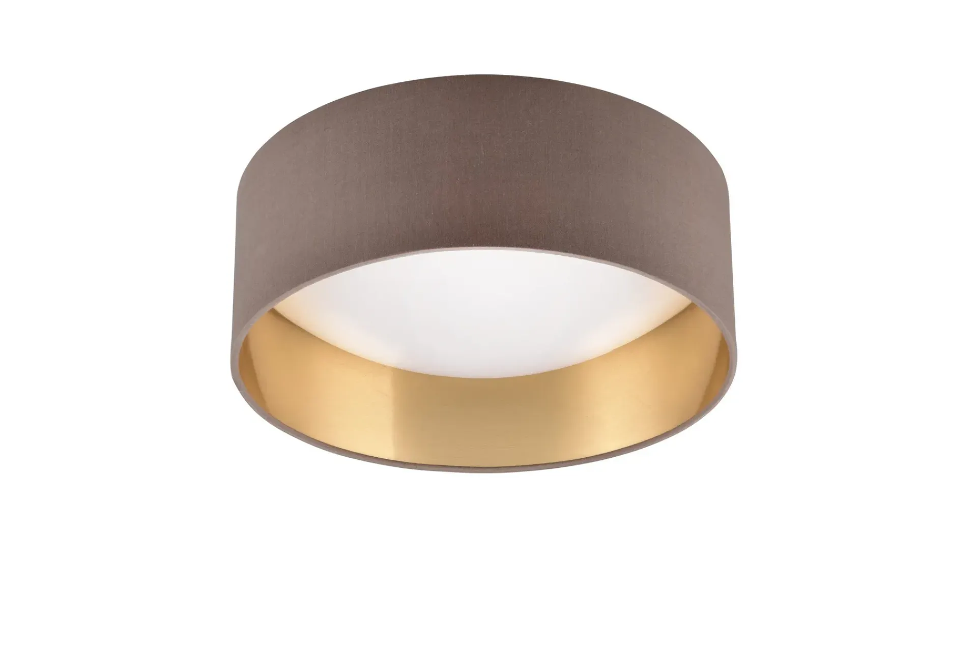 Trio Lighting Barnelampe|Taklampe-Locarno LED plafond 28 cm greige Gråbrun
