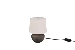 Trio Lighting Bordlampe-Lou bordlampe 18cm E14 brun Brun,Hvit