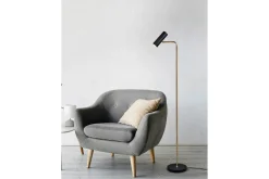 Trio Lighting Stuelampe-Marley gulvlampe GU10 matt messing/matt svart Matt svart,Messing