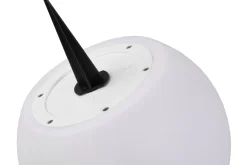 Trio Lighting Solcelle Utelys & Solcellelamper-Melo solkule + spyd 20cm RGBW Hvit