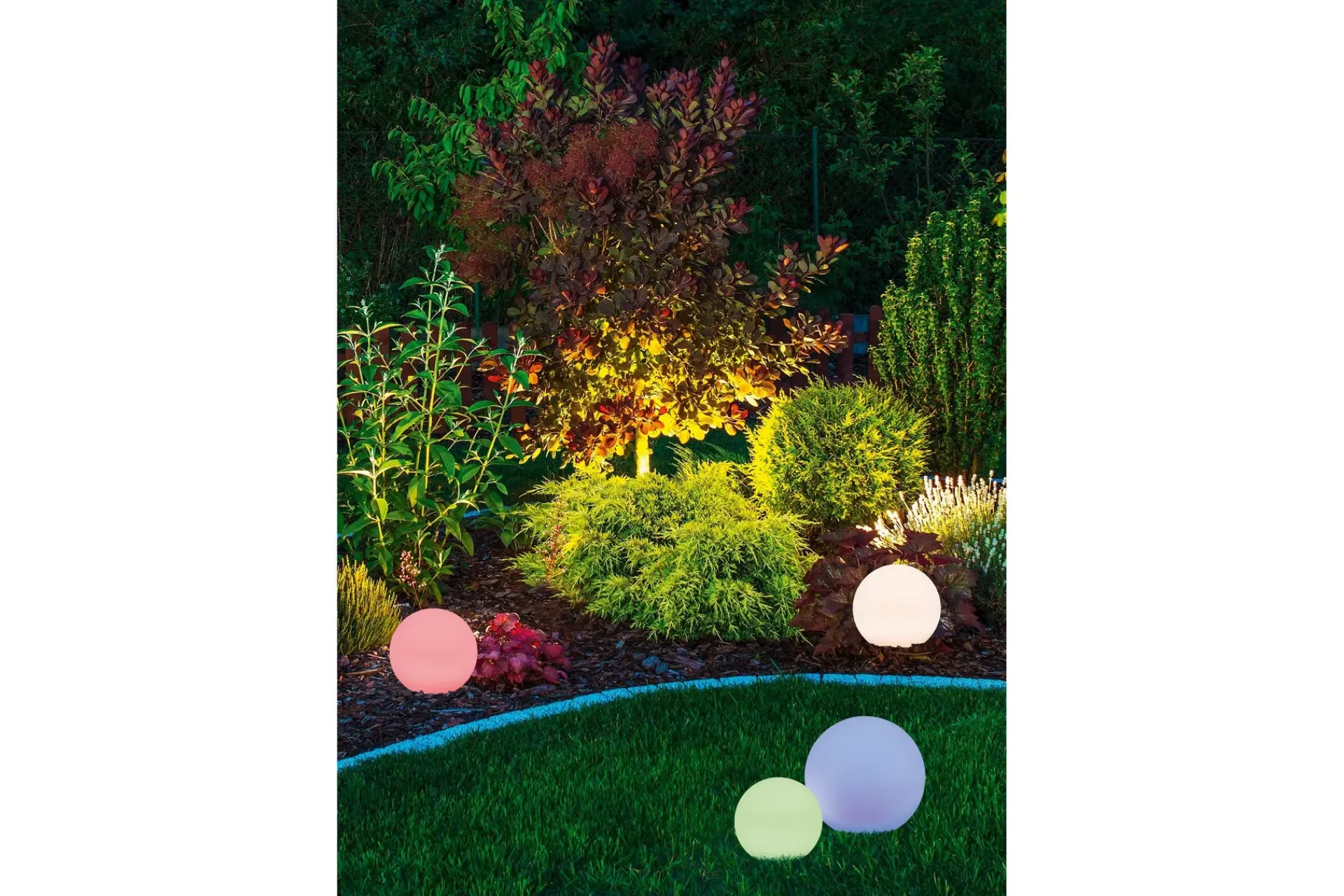 Trio Lighting Melo solkule + spyd 28cm RGBW