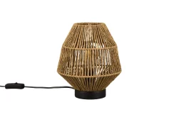 Trio Lighting Bordlampe|Vinduslampe-Miki Bordlampe E27 Sisal Brun