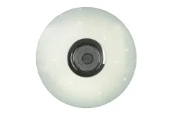 Trio Lighting Taklampe|Stuelampe-Musica LED plafond med Bluetooth-høyttaler RGBW Hvit