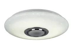 Trio Lighting Taklampe|Stuelampe-Musica LED plafond med Bluetooth-høyttaler RGBW Hvit