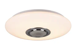 Trio Lighting Taklampe|Stuelampe-Musica LED plafond med Bluetooth-høyttaler RGBW Hvit
