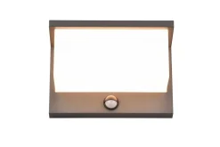Trio Lighting Nestos LED vegglampe antrasitt bevegelsessensor