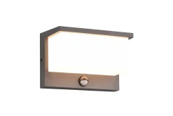 Trio Lighting Nestos LED vegglampe antrasitt bevegelsessensor