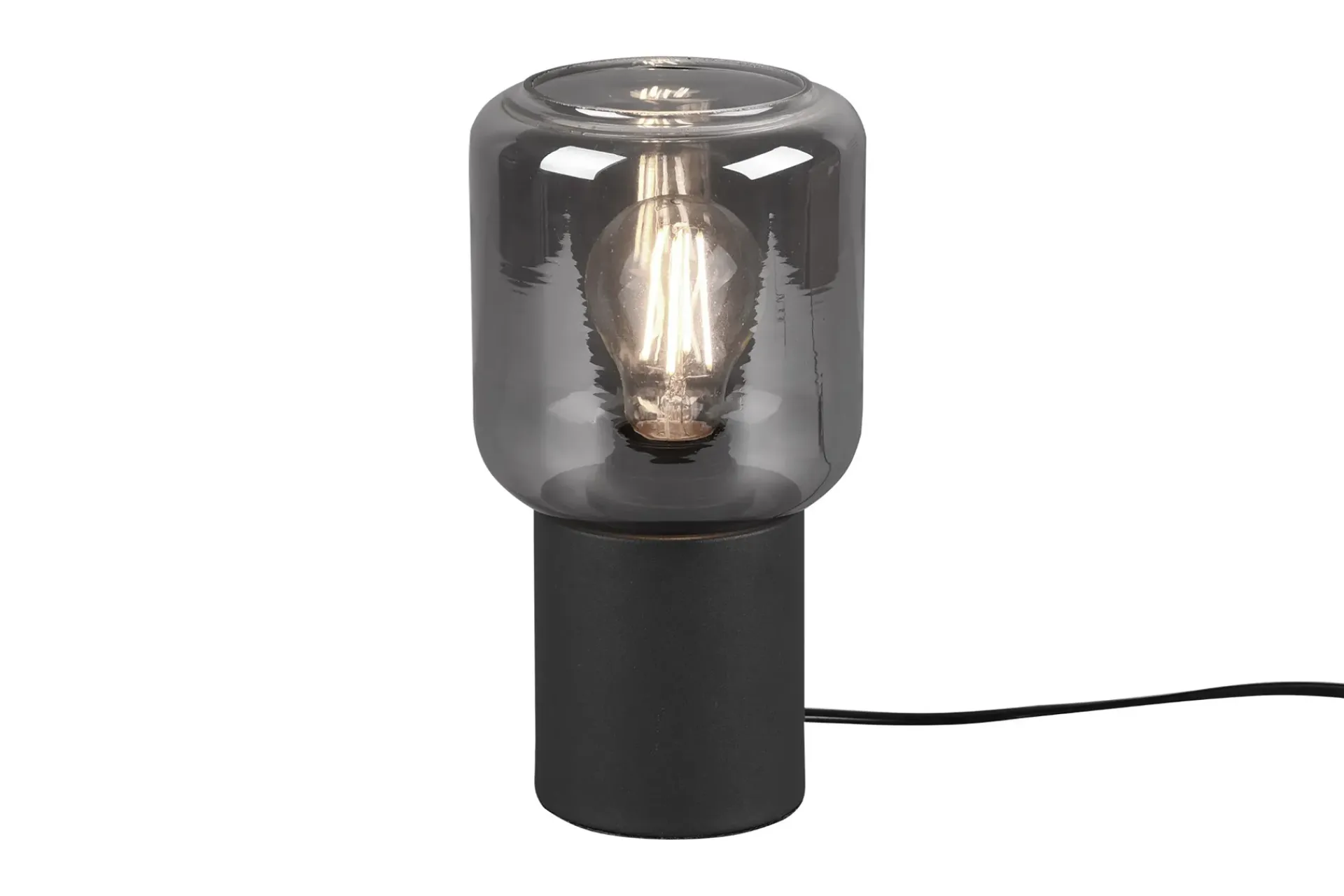 Trio Lighting Nico bordlampe E27 matt sort