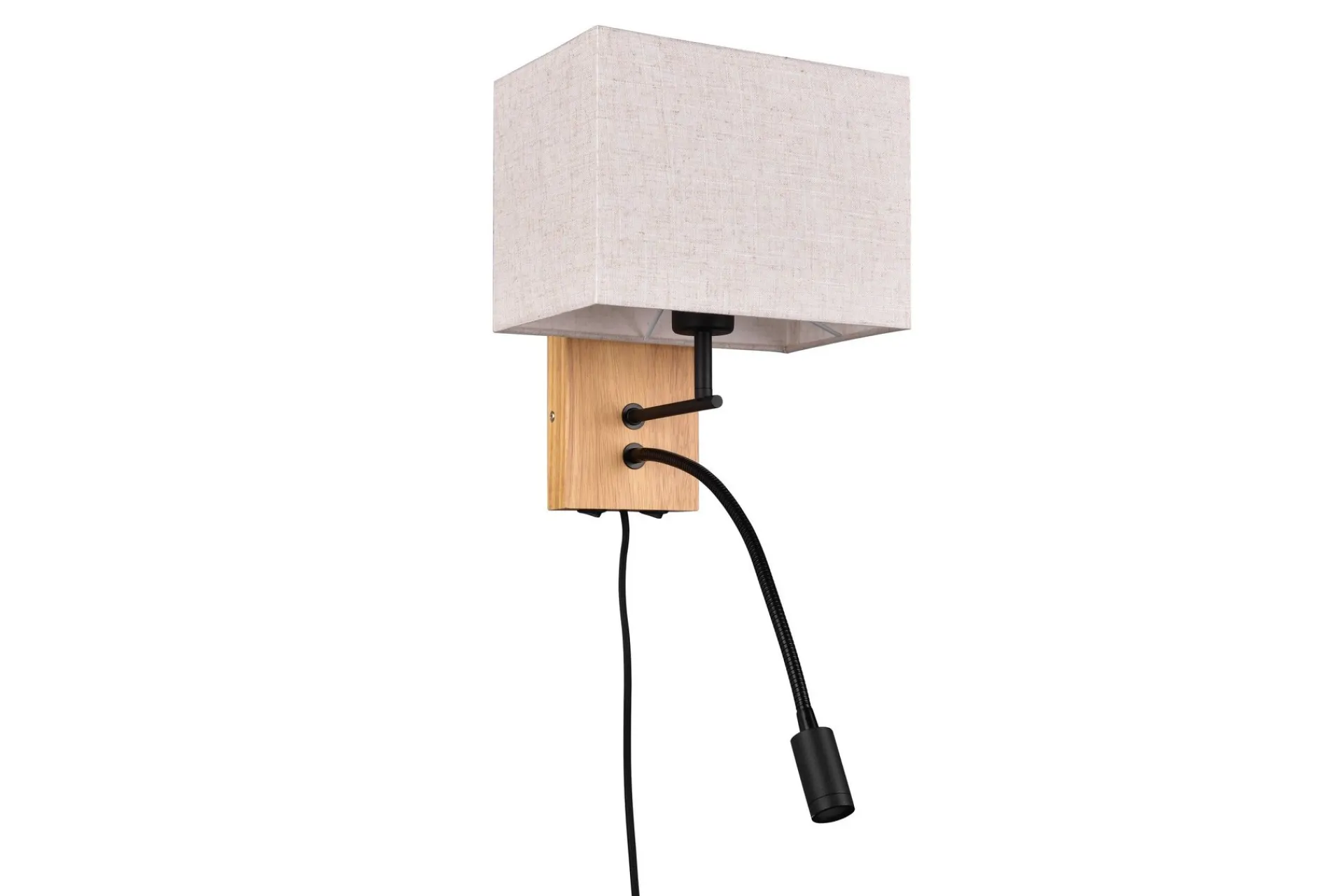 Trio Lighting Nilam Vegglampe med leselampe 25 cm LED + E27 tre