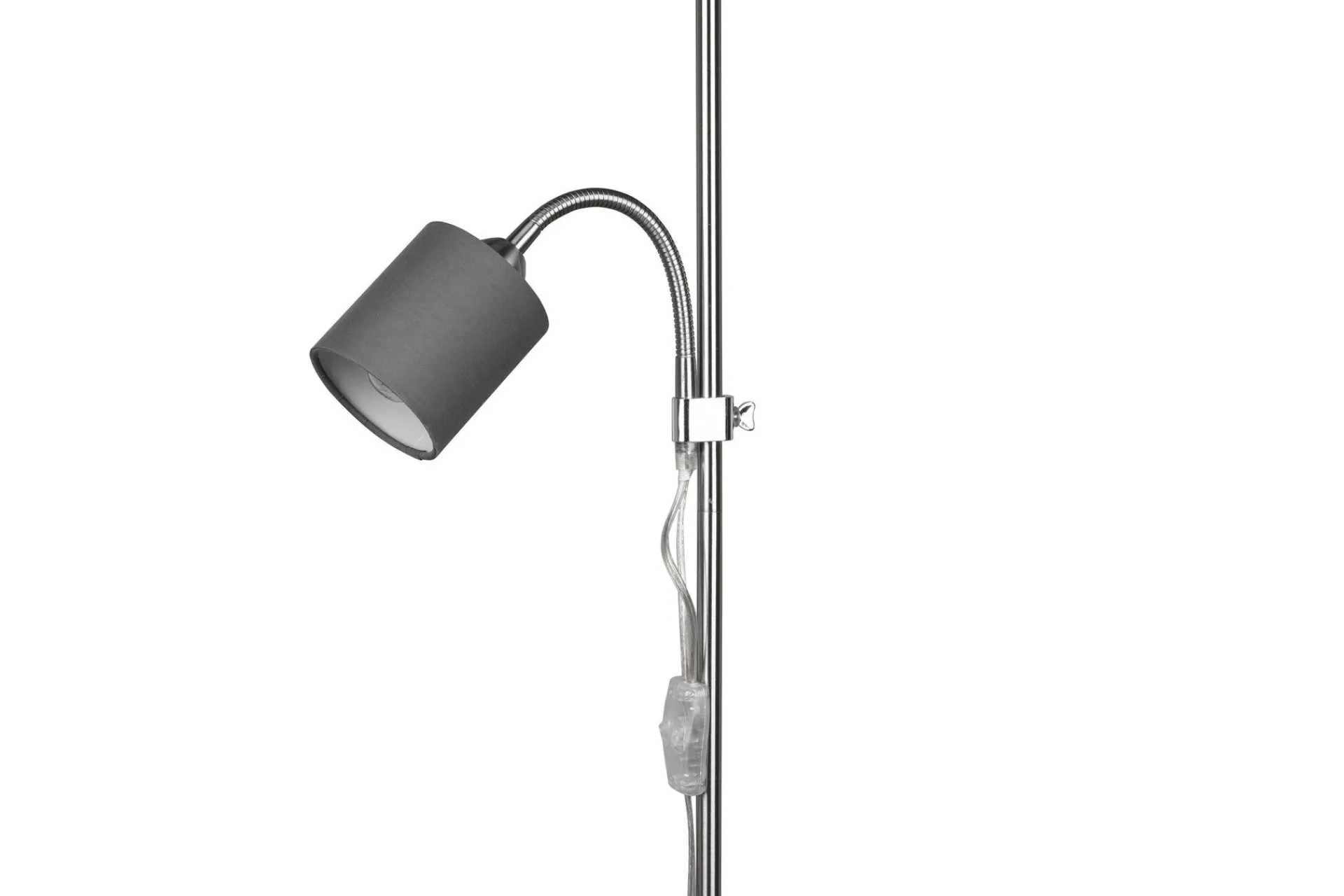 Trio Lighting Owen gulvlampe E27+E14 grå
