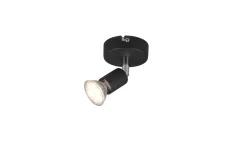 Trio Lighting Spotlights & Downlights-Paris spotlight 1L GU10 Matt svart