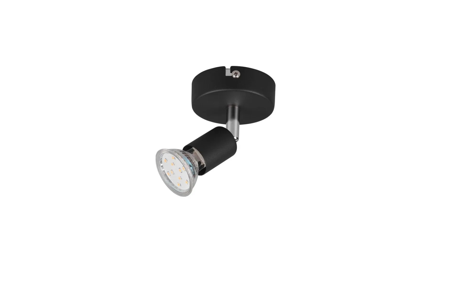 Trio Lighting Spotlights & Downlights-Paris spotlight 1L GU10 Matt svart