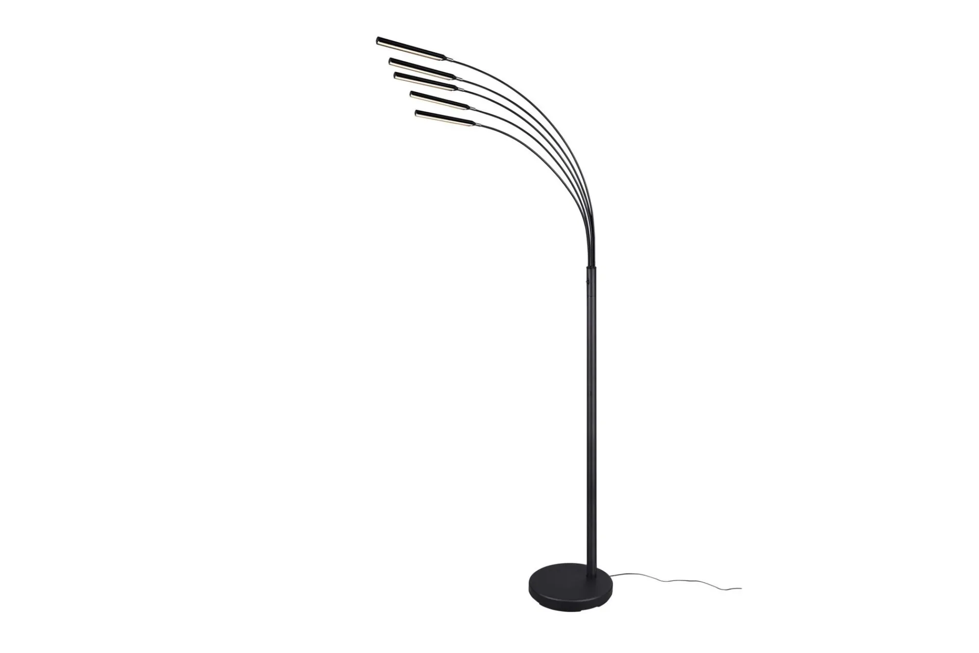 Trio Lighting Stuelampe-Reed LED gulvlampe matt sort Matt svart