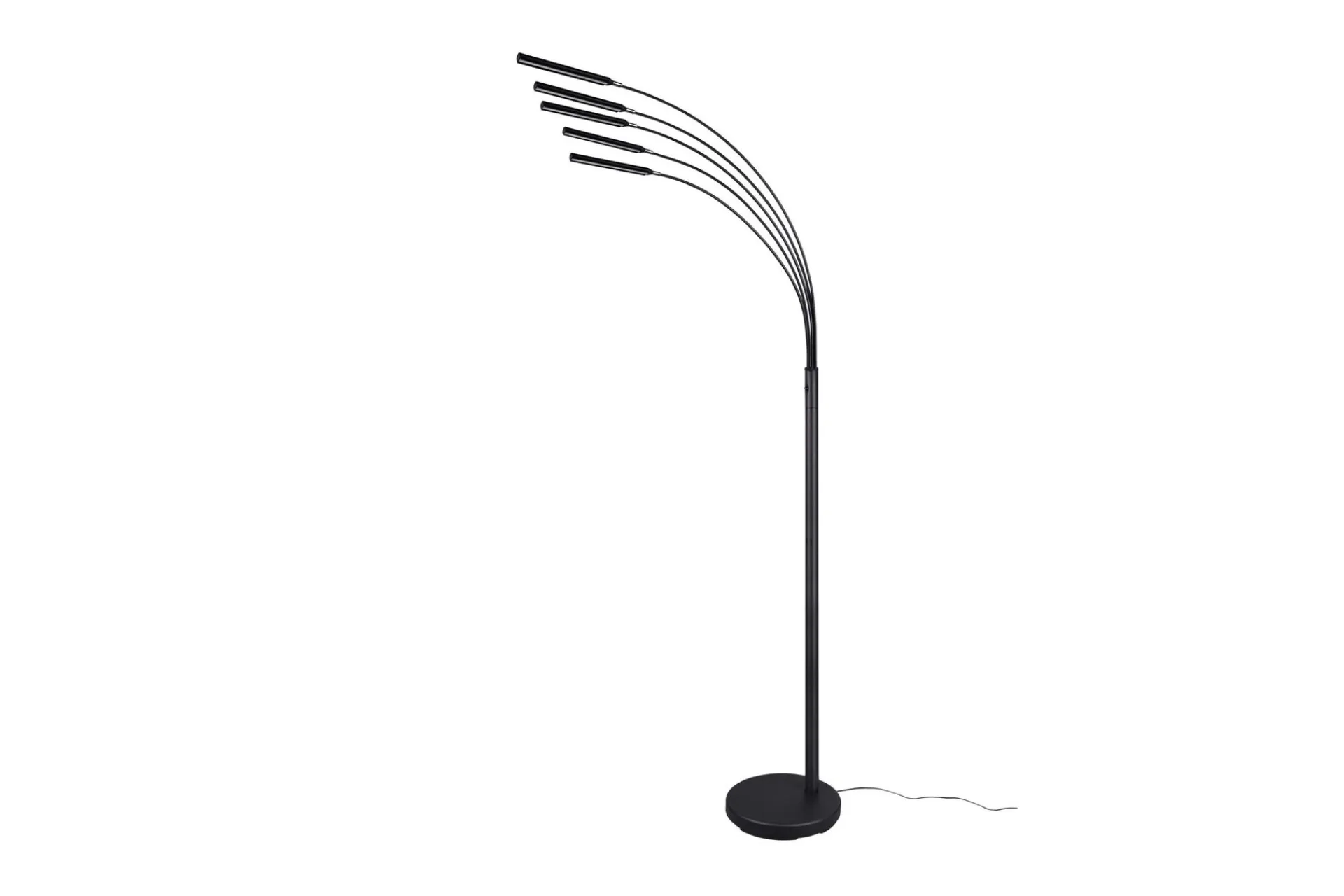 Trio Lighting Stuelampe-Reed LED gulvlampe matt sort Matt svart