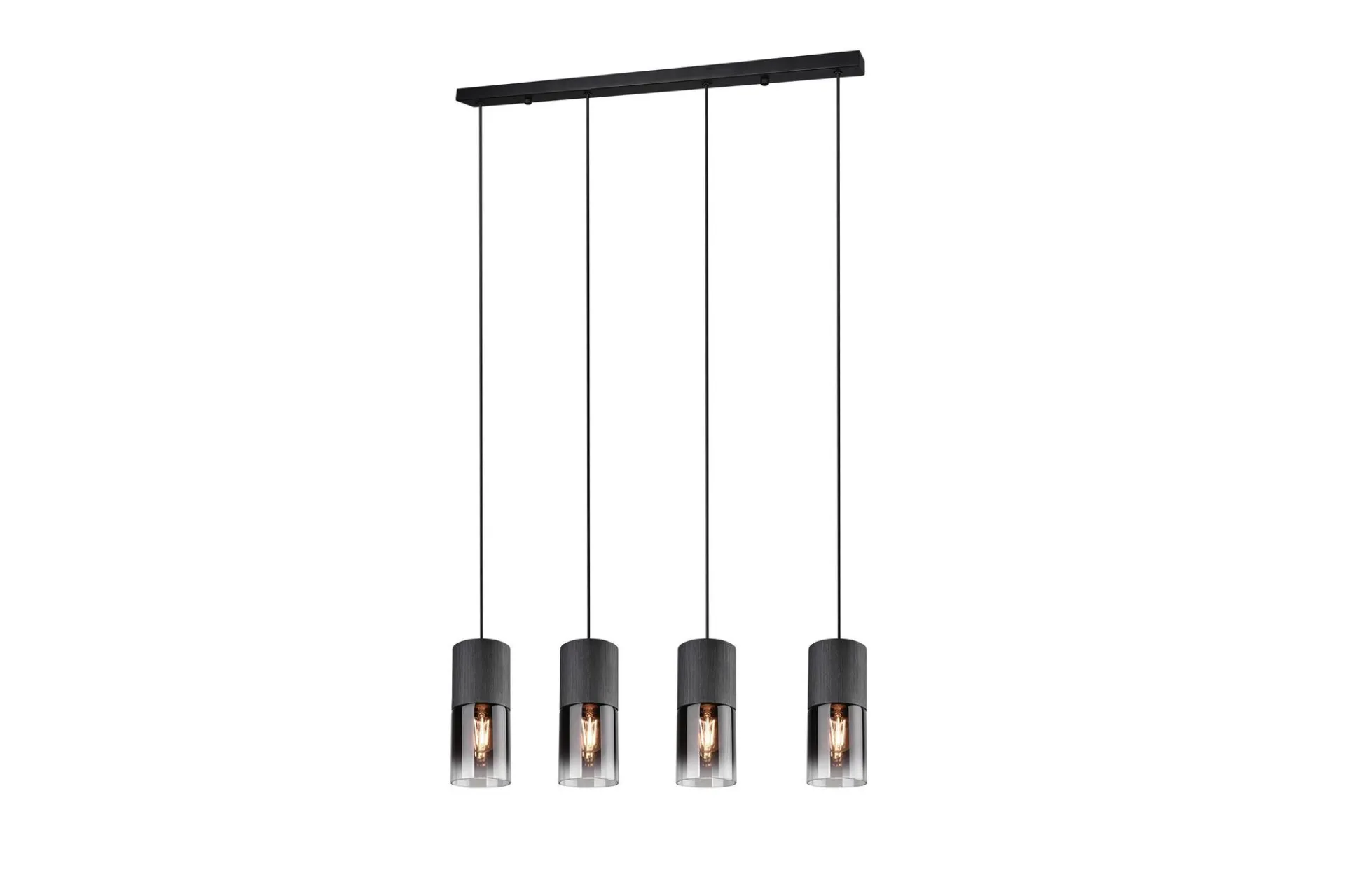 Trio Lighting Taklampe|Kjøkkenlampe-Robin taklampe 4L E27 Matt svart