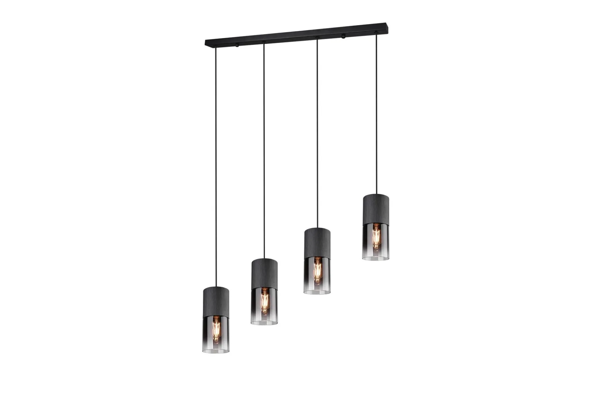 Trio Lighting Taklampe|Kjøkkenlampe-Robin taklampe 4L E27 Matt svart